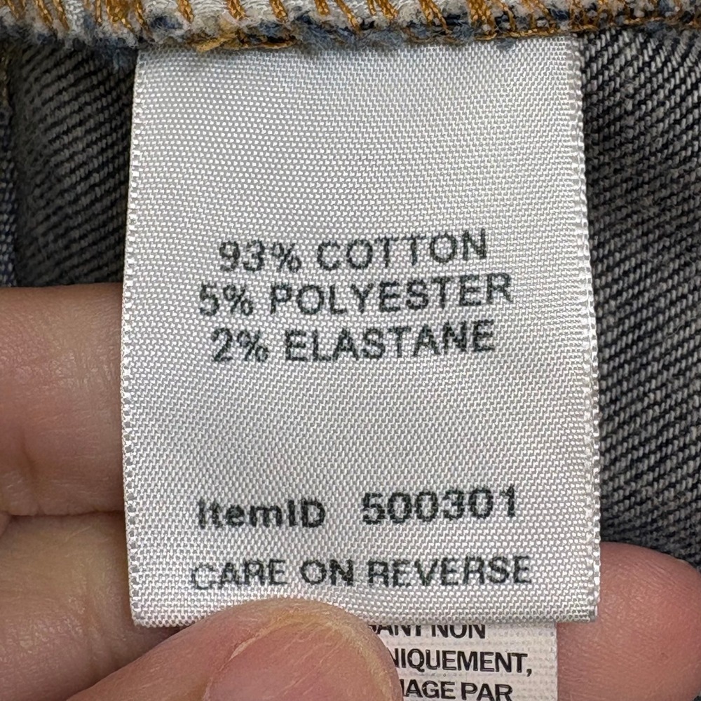 LL Bean Classic Fit Straight Leg Jeans Womens 16 MT Dark Wash Stretch 500301 - Picture 6 of 14